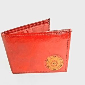 🌹 Small Red Leather Bohemian Wallet